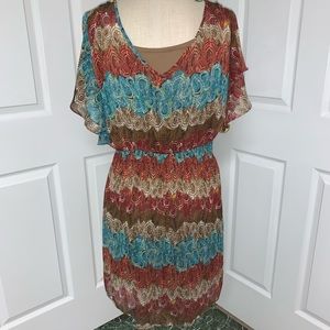 Wrangler flutter sleeve dress